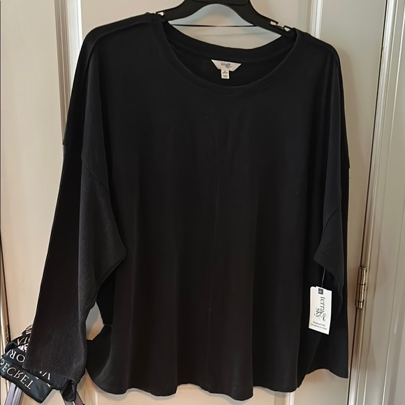 Terra & Sky Tops - TERRA & SKY Womens Plus size Long Sleeve Textured Scoop Neck Shirt 4X NWT